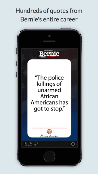 Daily texts from Bernie Sanders